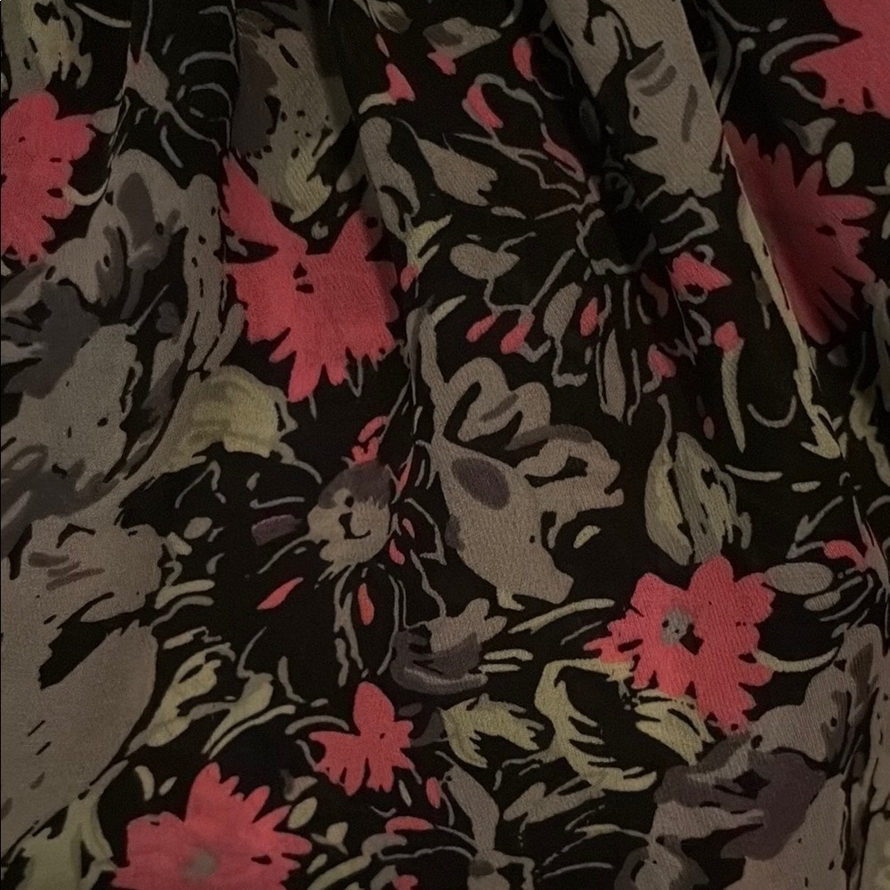 Flower pattern collared dress - Picture 4 of 4